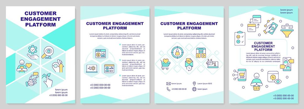 Customer engagement platform brochure template