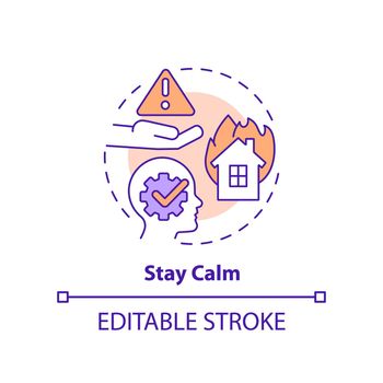 Stay calm concept icon