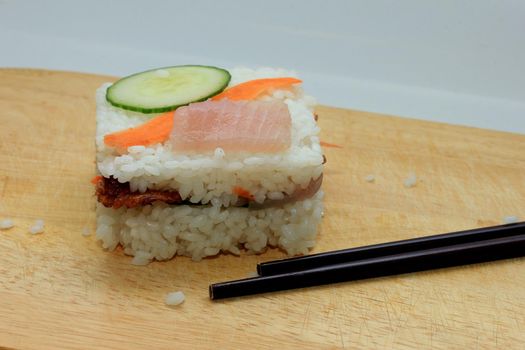 Japanese pressed sushi