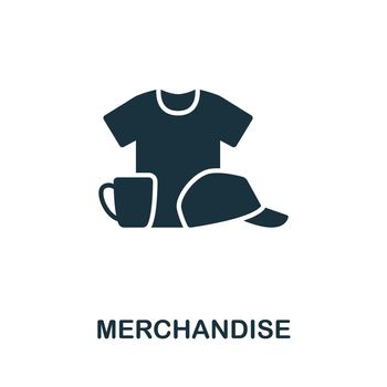 Merchandise icon. Monochrome simple line Retail icon for templates, web design and infographics
