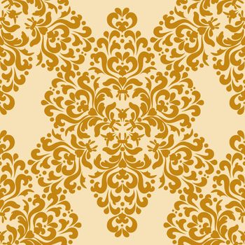 Damask rich seamless background. Seamless golden oriental pattern. Damask wallpaper.Decorative texture. Digital graphics.For fabric, wallpaper, venetian pattern,textile, packaging.