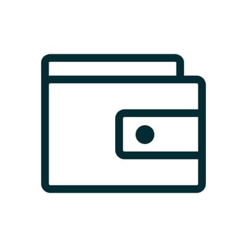 A simple wallet. Balance charge icon. Vector.