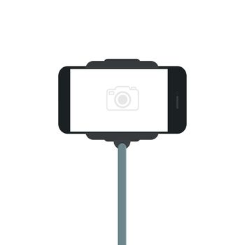 camera smartphone  selfie  flat vector