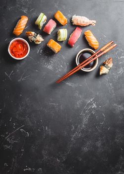 Mixed Japanese sushi set