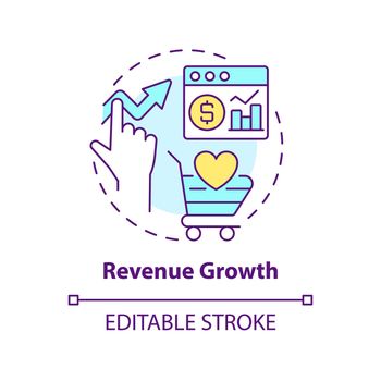 Revenue growth concept icon