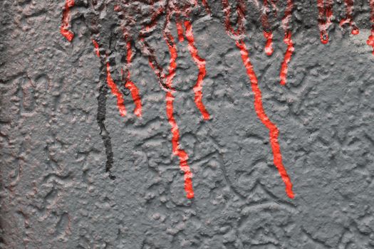 Detailed view on aged concrete walls with cracks and a lot of structure in high resolution