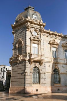 Colossal Town Hall of Cartagena city in summer