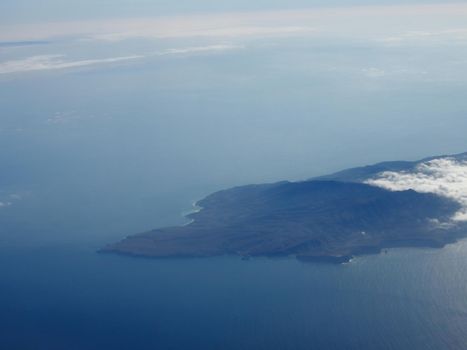 Aerial of Santa Cruz Island 