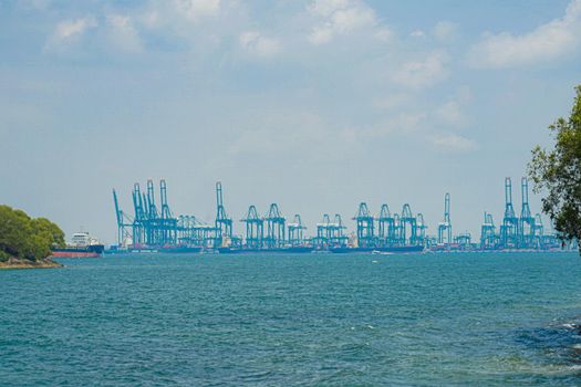 Singapore Sea and Vessel