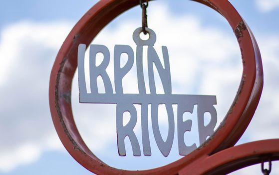 Irpin is a Ukrainian city in the suburbs of Kyiv. Located on the Irpin River. Center of the Irpin community of the Buchansky district. Hero City of Ukraine. Text: Irpin river.