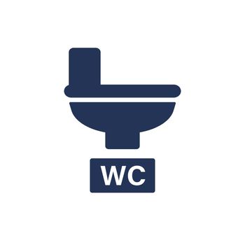 Toilet icon and WC icon. Vector.