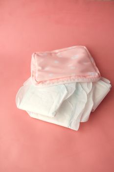 close up of sanitary pad on a table
