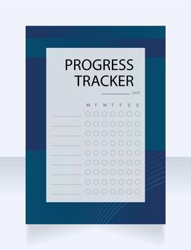 Education progress tracker worksheet design template. Printable goal setting sheet. Editable time management sample. Scheduling page for organizing personal tasks. Montserrat font used