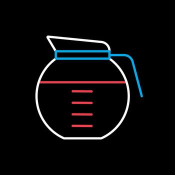 Coffee maker vector icon. Kitchen appliance