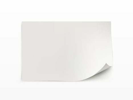 Realistic Horizontal Sheet Of Paper A4 Size