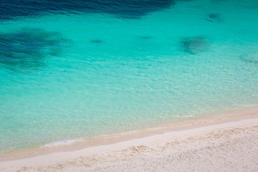 Tropical paradise: Cancun idyllic caribbean beach from above, Riviera Maya