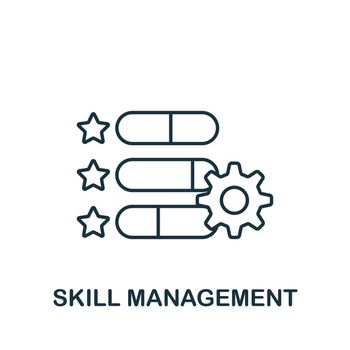 Skill Management icon. Monochrome simple Business Management icon for templates, web design and infographics