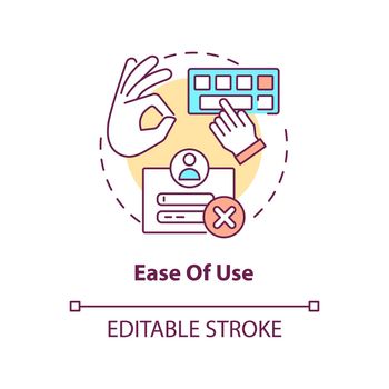 Ease of use concept icon