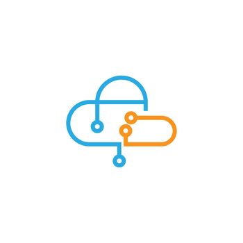 Cloud logo icon design illustration template