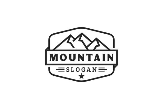 Mountain / travel / adventure hipster logo design inspiration vector