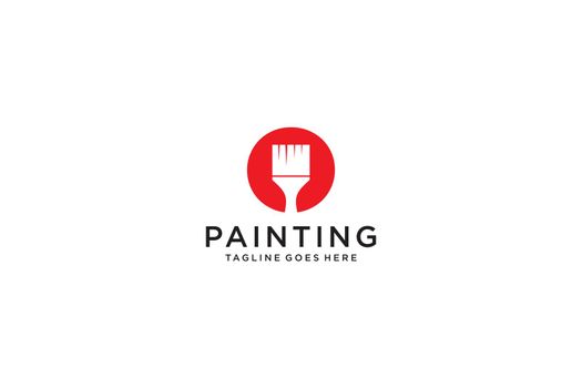 Letter O for paint logo, paint services logo, paint logo vector