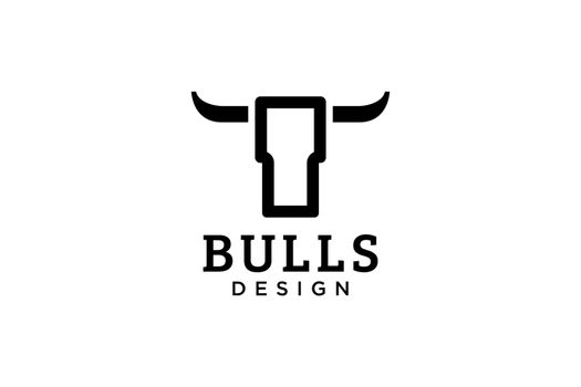 Letter O logo, Bull logo,head bull logo, monogram Logo Design Template