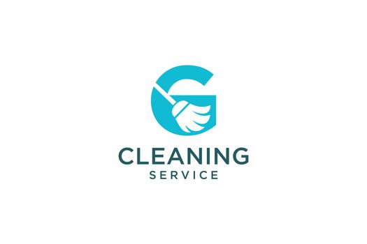 Letter G for cleaning clean service Maintenance for car detailing, homes logo icon vector template.