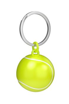 Keychain with tennis ball