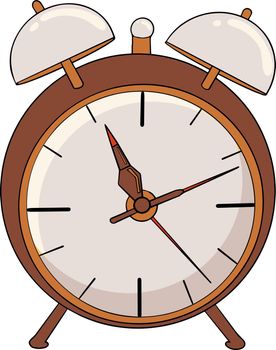 Alarm clock. Vector illustration about back to school.