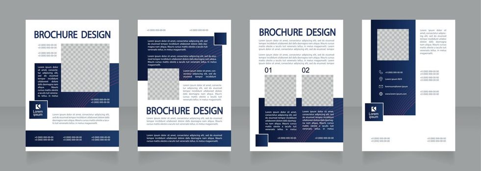 Loans for small business development blank brochure design