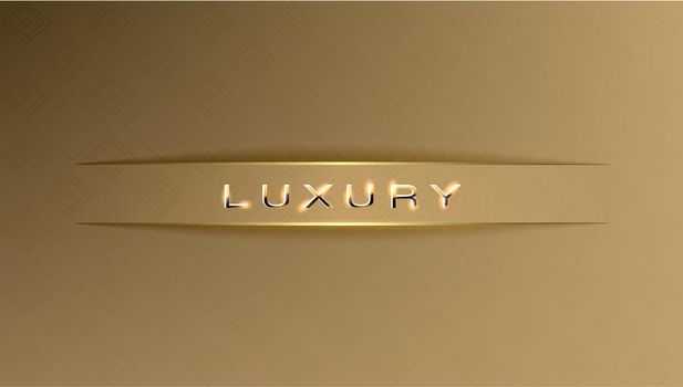 Golden Luxury Background With Circle In Square