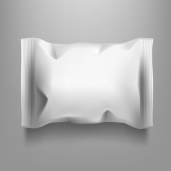 Food Snack Pillow Bag On White Background