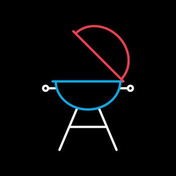 Grill barbeque cookout vector icon