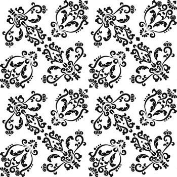 Floral seamless pattern, venetian pattern.