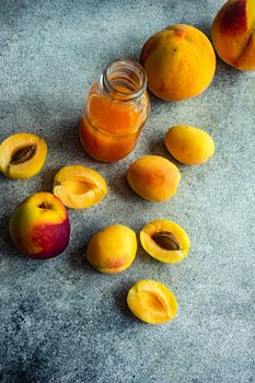 Ripe apricot and pears 