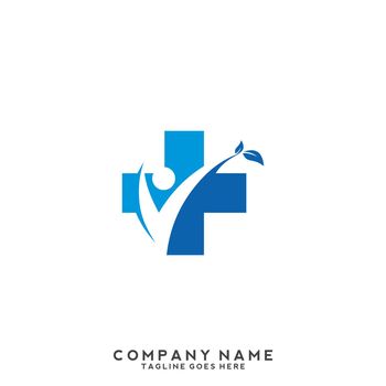 Healthy Care Vector Logo Template. Medical health-care logo design template.