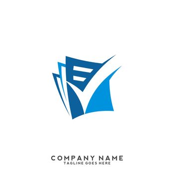 Paper document logo vector for software agency, software house, printing service, software developer, accounting, finance company, banking, bookstore, book publishers.