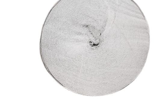 A roll of toilet paper clean soft hygiene wc on a white background