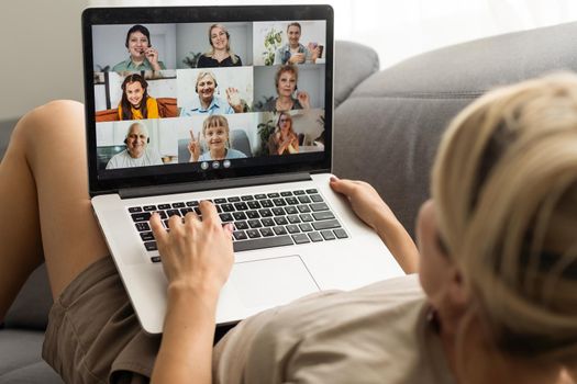 Online Video Conference Work Call Or Webinar