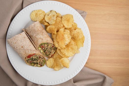 Veggie Wrap with Chips