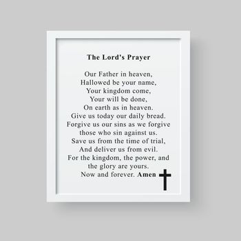 The Lord's Prayer artwork design