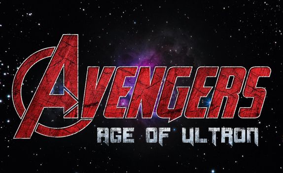 Avengers, age of ultron typography text effect. marvel cinematic universe is an american media franchise and shared universe centered on a series of superhero films produced by marvel studios.
