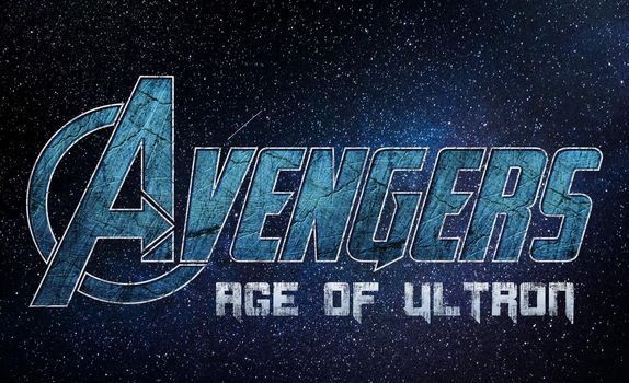 Avengers, age of ultron typography text effect