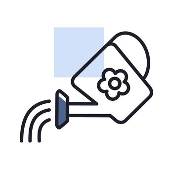 Watering can vector icon. Irrigation symbol