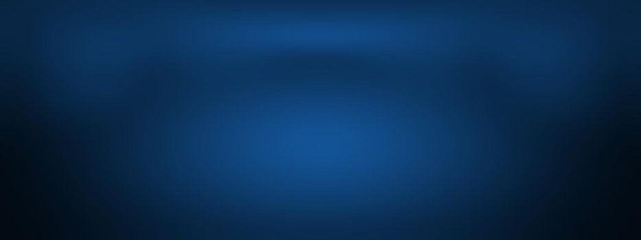 Abstract Smooth Dark blue with Black vignette Studio well use as background,business report,digital,website template,backdrop.