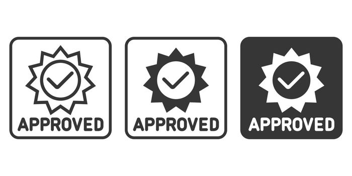 Approved or certified icon for your design.