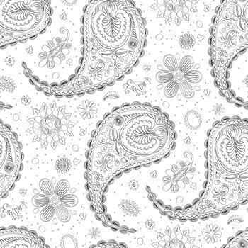 Doodle paisley pattern 4