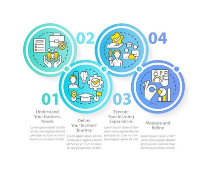 Training successful leader circle infographic template