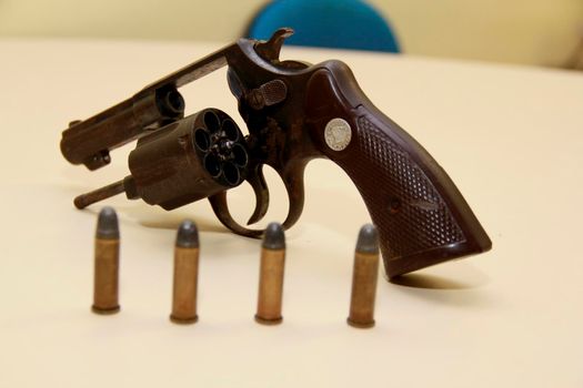 revolver seized by the police
