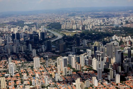 aerial view of the city of sao paulo
